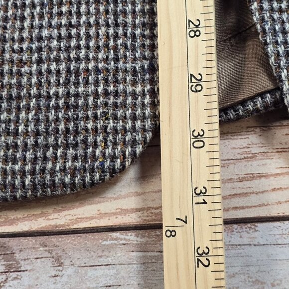 Vintage Eagle Clothes Grey Harris Tweed Blazer, Men's 40R - Picture 11 of 12